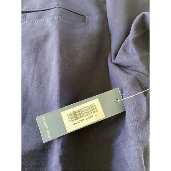 NWT Jaanuu Mens Platt Classic Scrub Top Sz L Midnight Navy - Picture 6 of 10